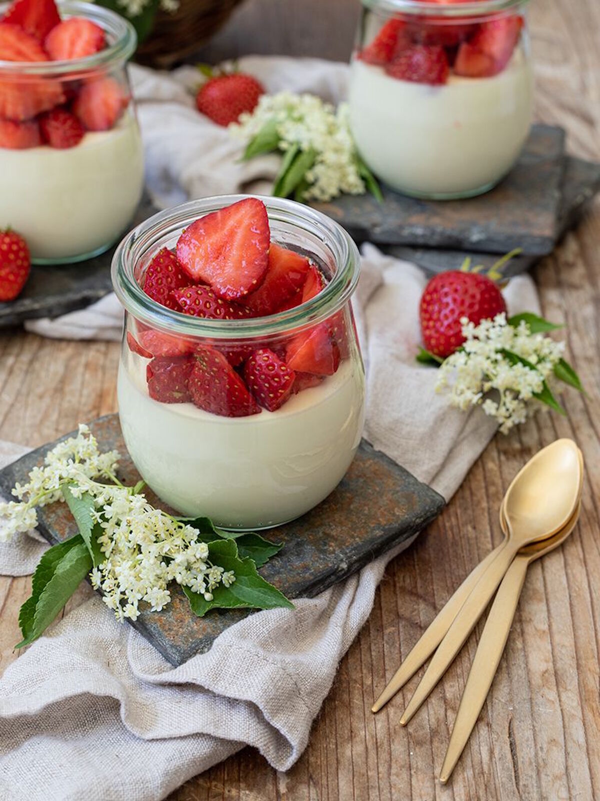 Клубника с йогуртом