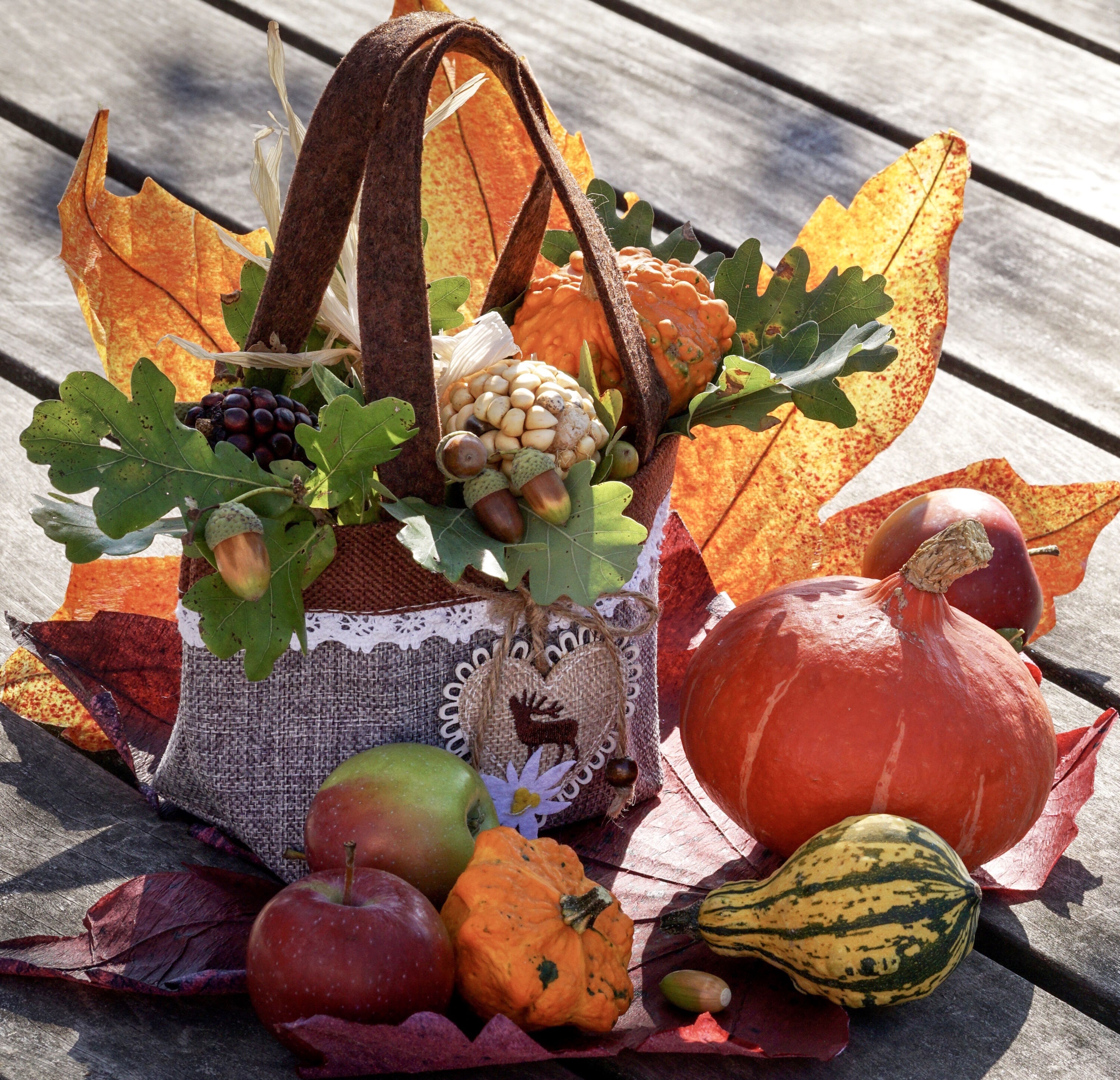 Композиция с тыковками