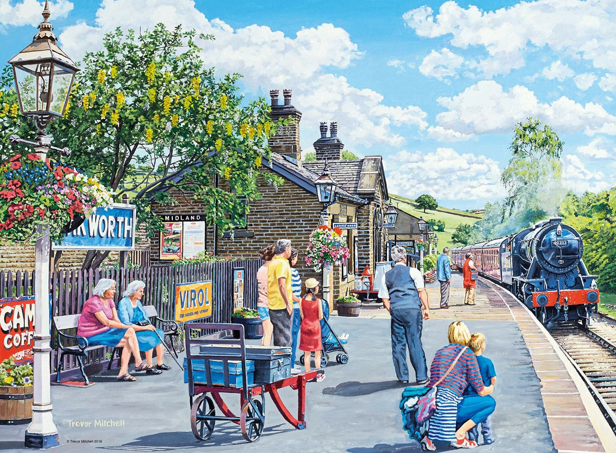 Ожидание поезда картина