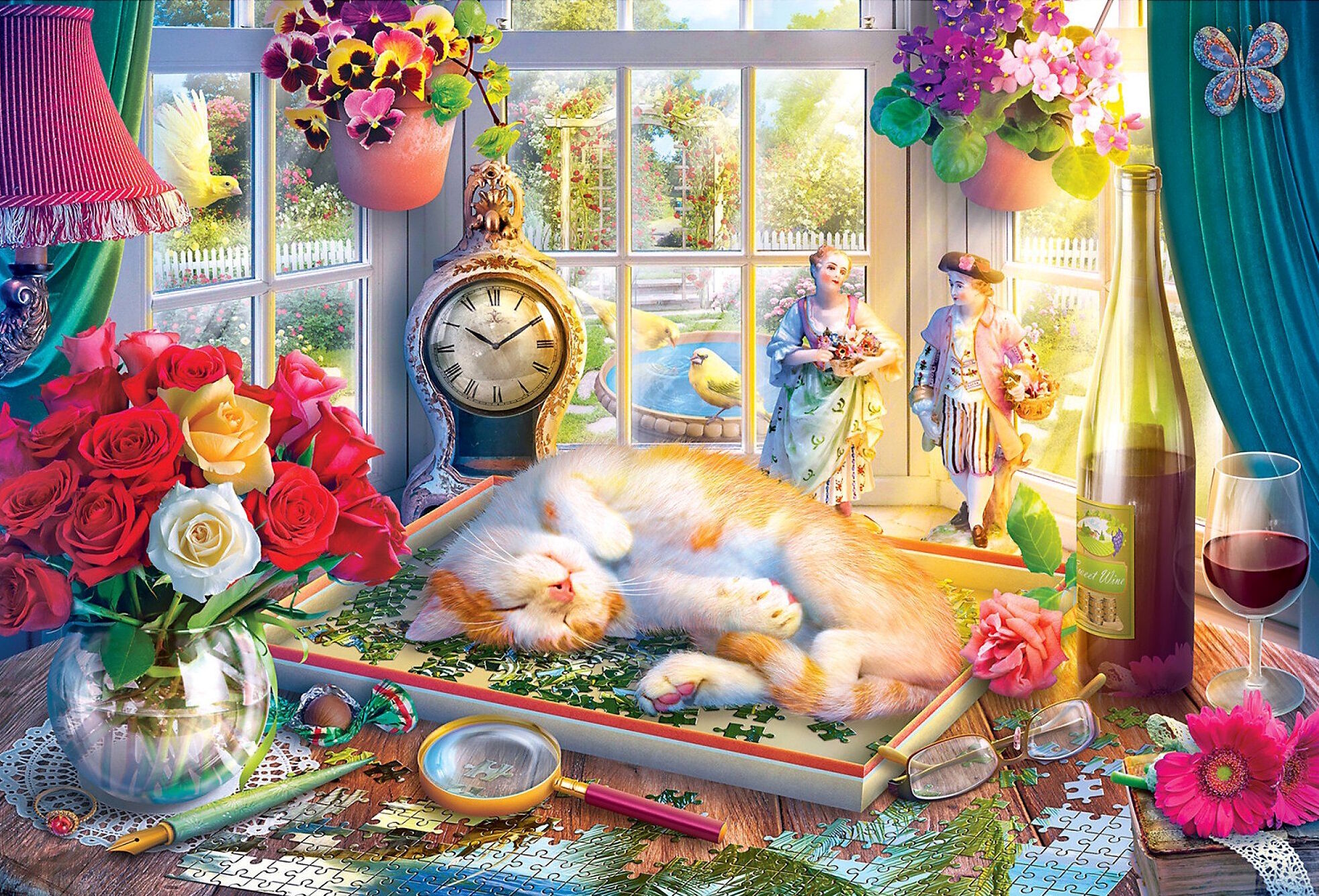 Котенок в пазлах