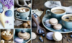 Коллаж в синих тонах