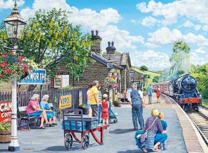 Ожидание поезда картина