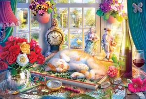 Котенок в пазлах