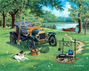 У реки с собакой