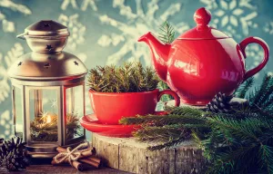 Чайник и ель
