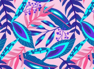 Синие листья