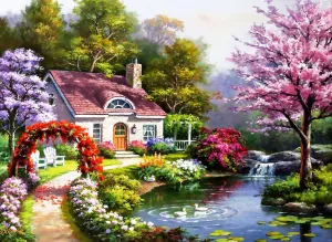 Дом среди цветения