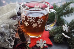 Чашка со снежинками