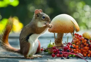 Грызун и еда