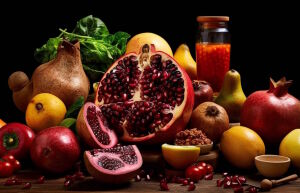 Сочный фрукт гранат