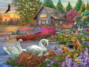 Семейство лебедей