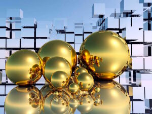 Золотые шарики