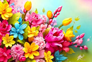 Пластилиновые цветы