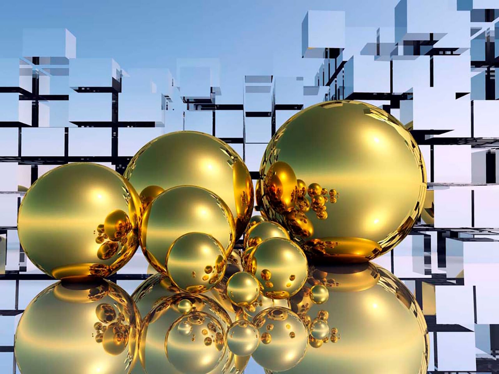 Золотые шарики