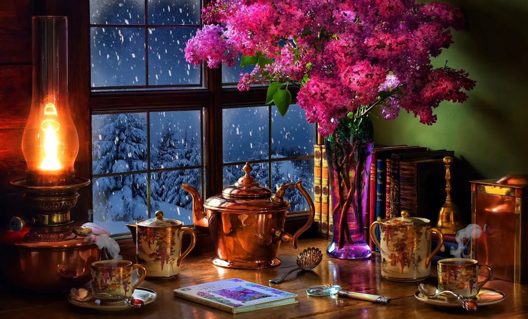 Чай зимним вечером