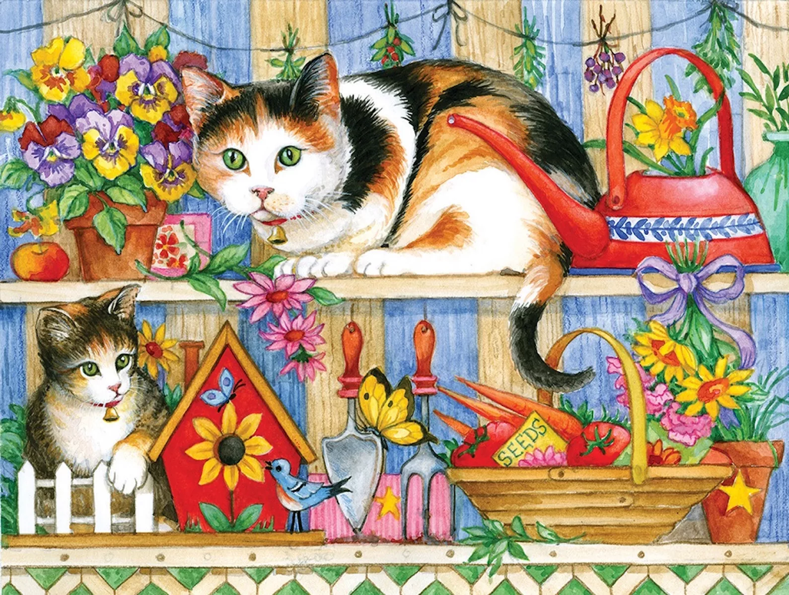 Кошки и полки