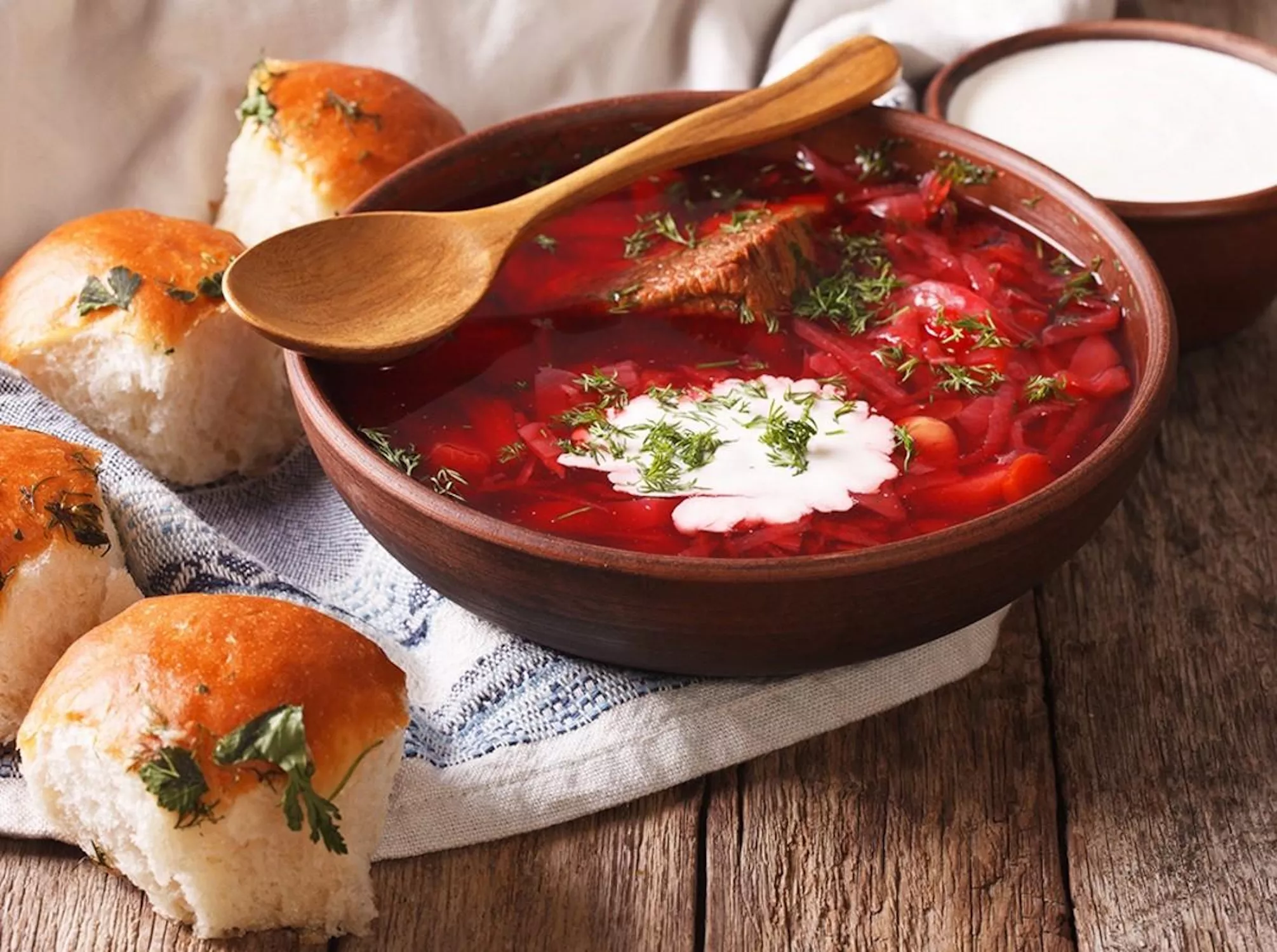 Борщ и пампушки