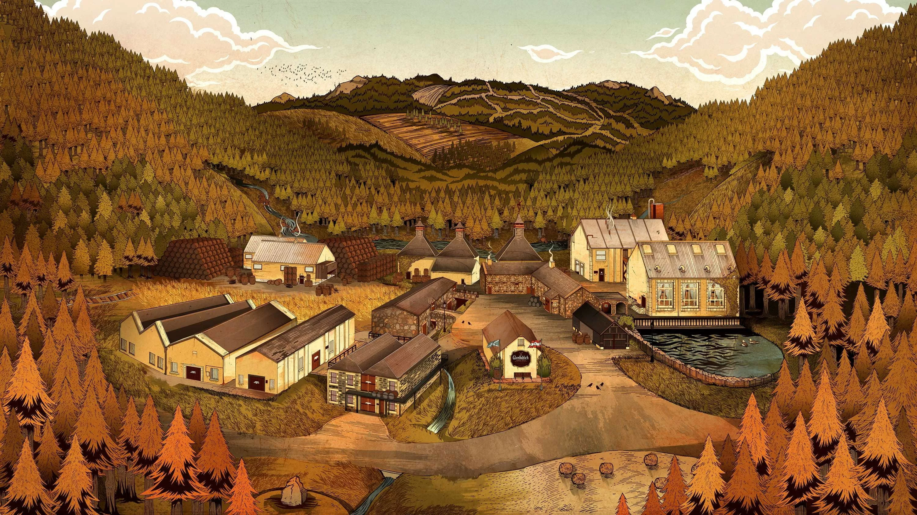 Деревушка в низине