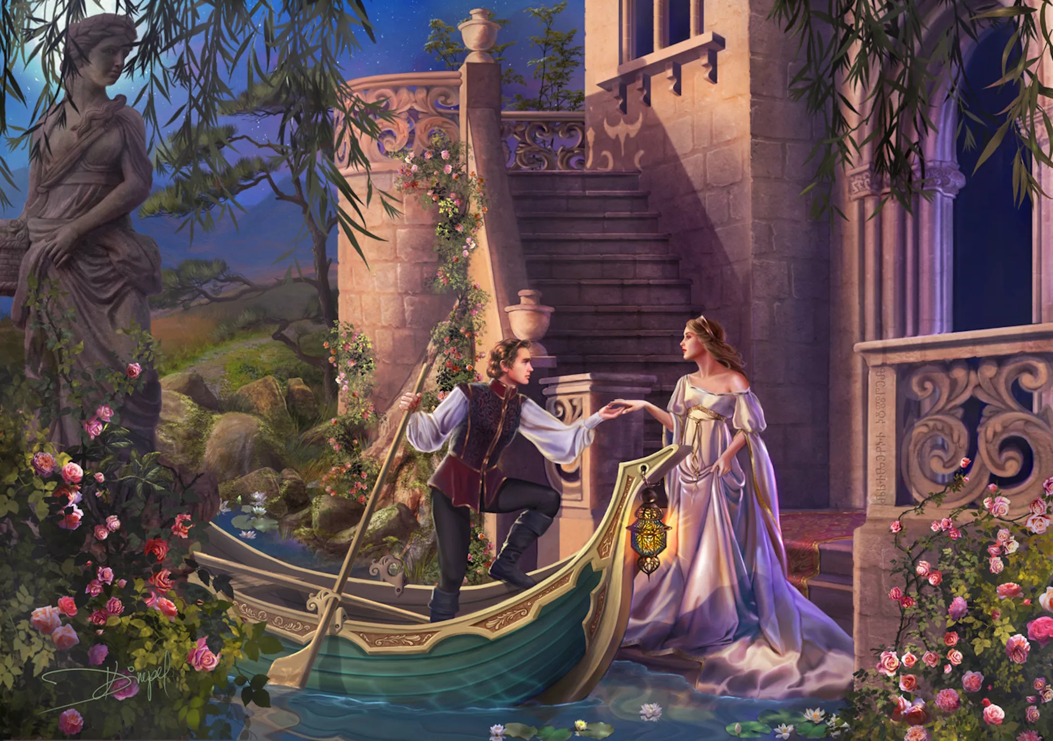 Лодка у замка