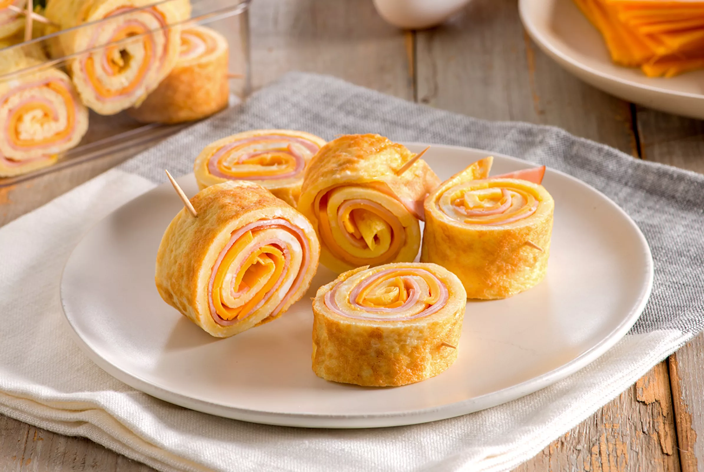 Блины с ветчиной и сыром