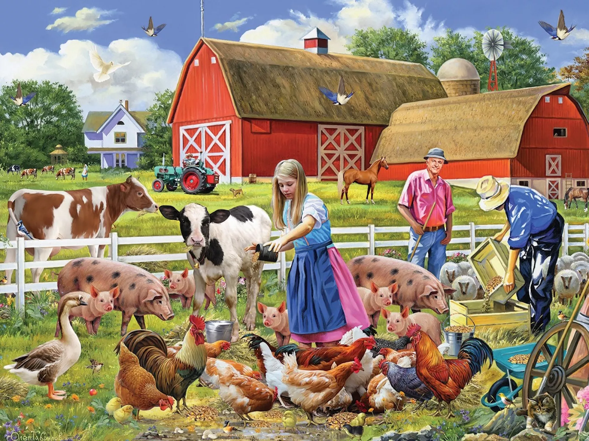 На ферме у дедушки