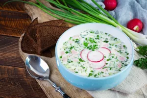 Окрошка с редисом