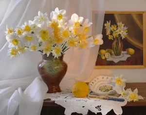 Нарциссы и картина