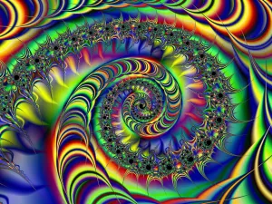 Разноцветная спираль