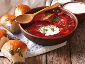 Борщ и пампушки