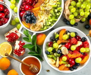 Фруктовые салаты с медом