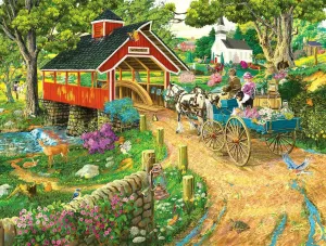 В повозке через мост