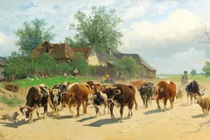 Коровы на дороге