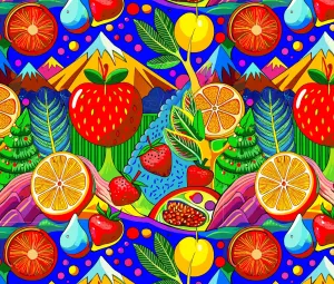 Картина с фруктами