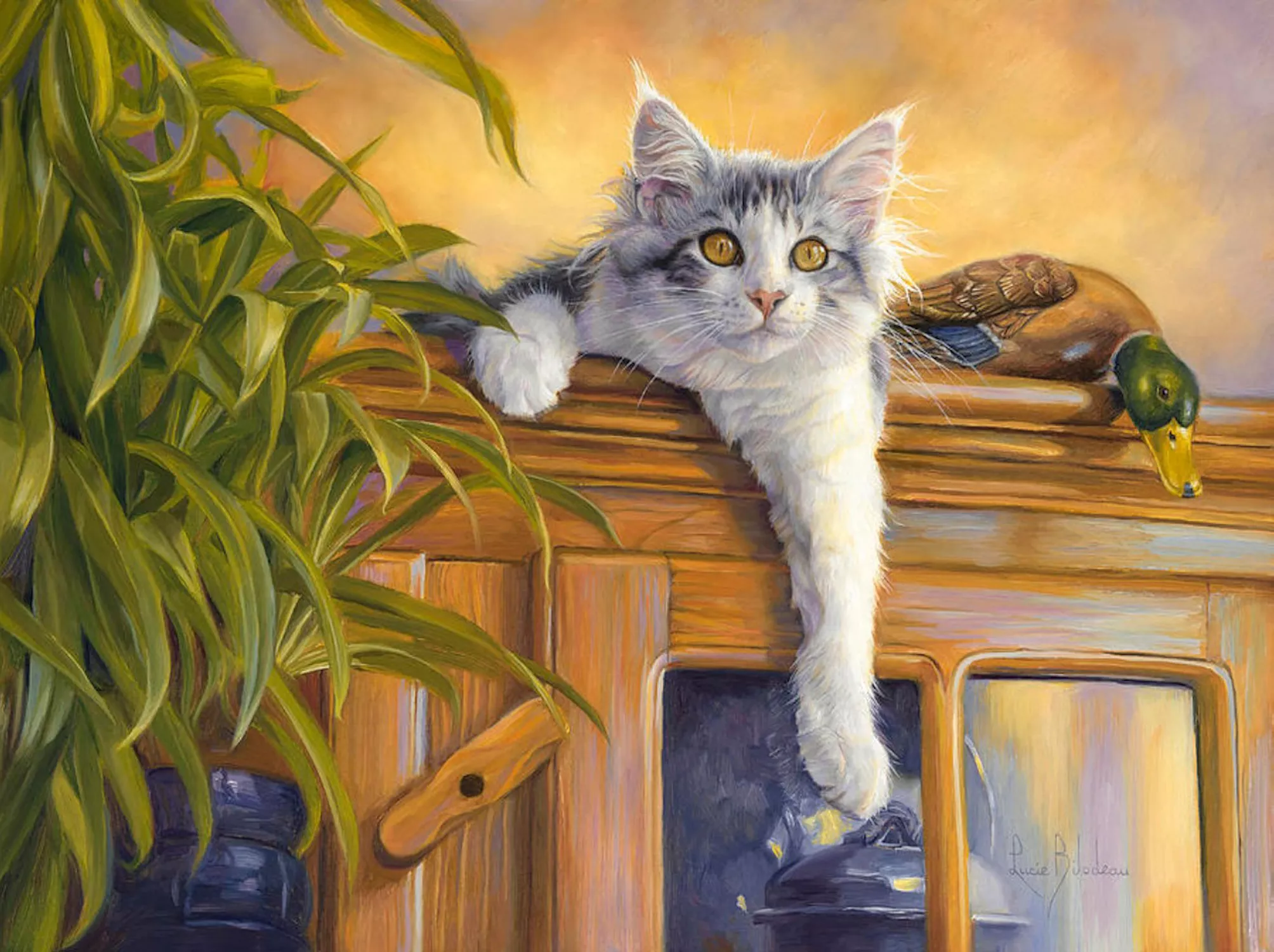 Кот и утка
