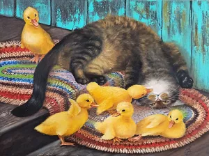 Кот и утята