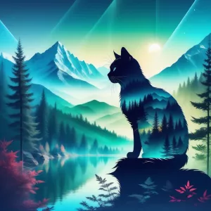 Кошка и лес