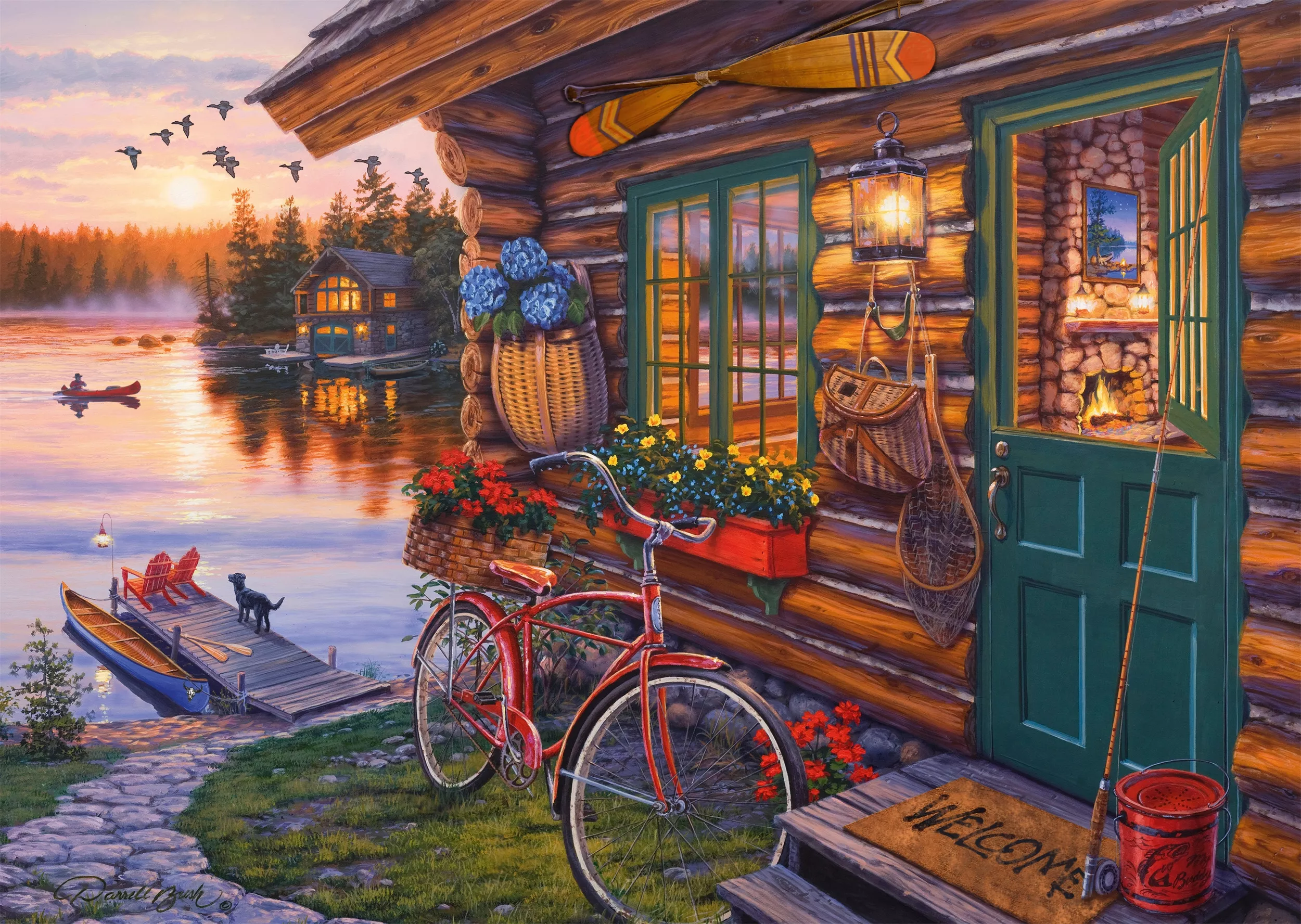 Речной дом и велосипед