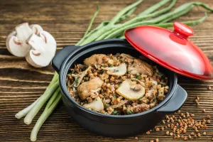 Каша гречневая с грибами
