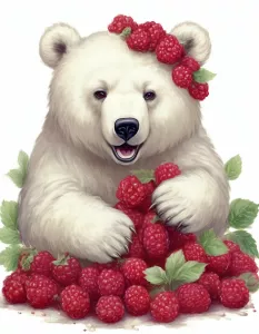 Мишка и малинка
