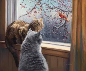 Кошки и птица