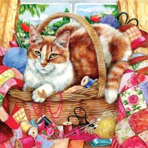 Кошка в корзинке