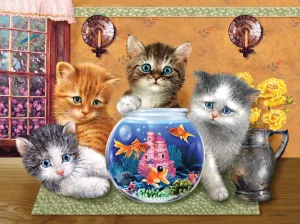 Котята и рыбки