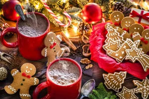 Какао и веселые печеньки