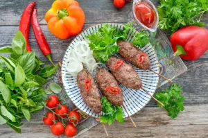 Мясо и перцы