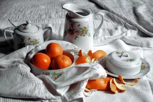 Апельсины и посуда