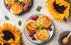 Сырники и подсолнухи