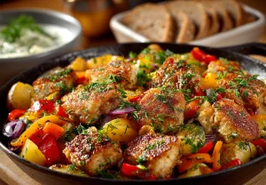 Мясная сковородка