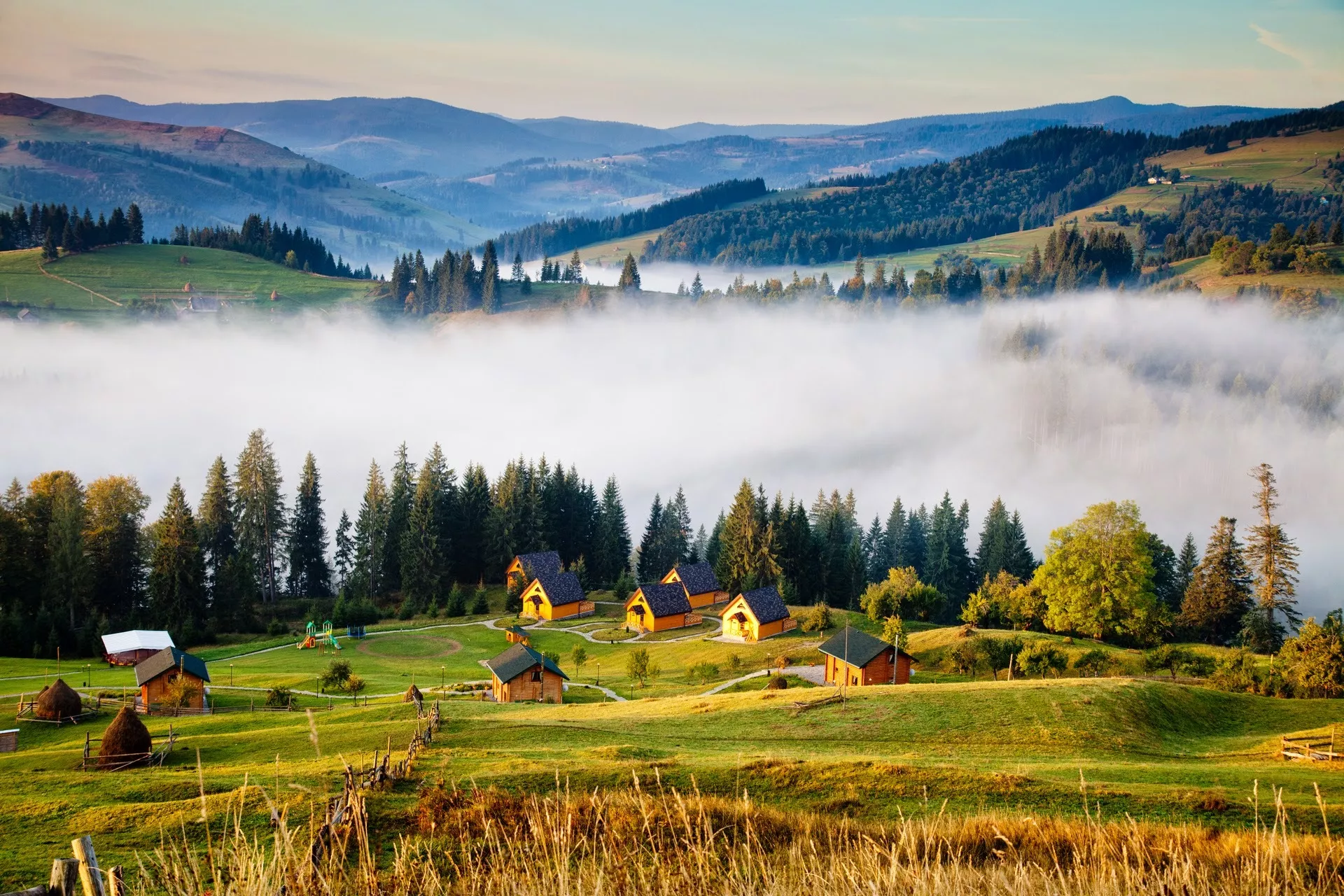 Карпаты в тумане