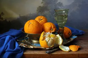 Мандарины и шифон