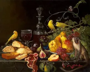 Обезьянка и фрукты